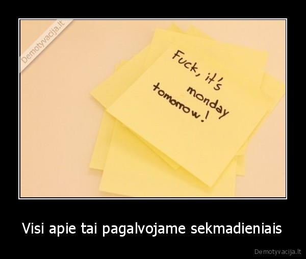pirmadieniai,sekmadieniai,sucks