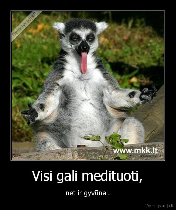 Visi gali medituoti,