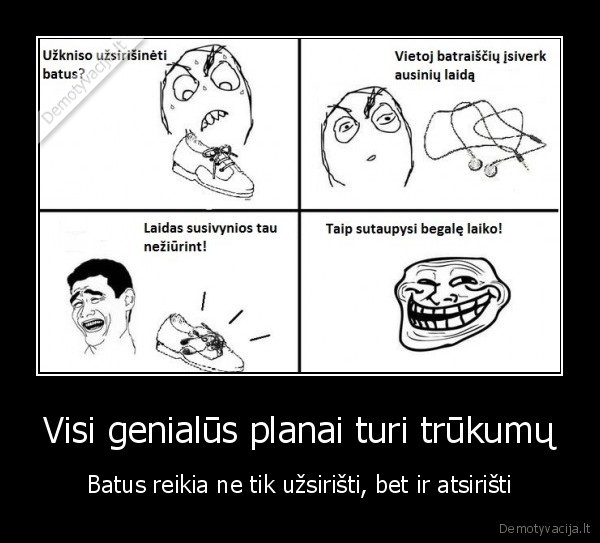 batai, ausines, planai, trukumai