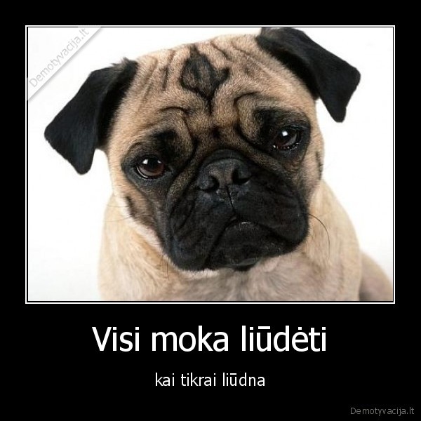 Visi moka liūdėti