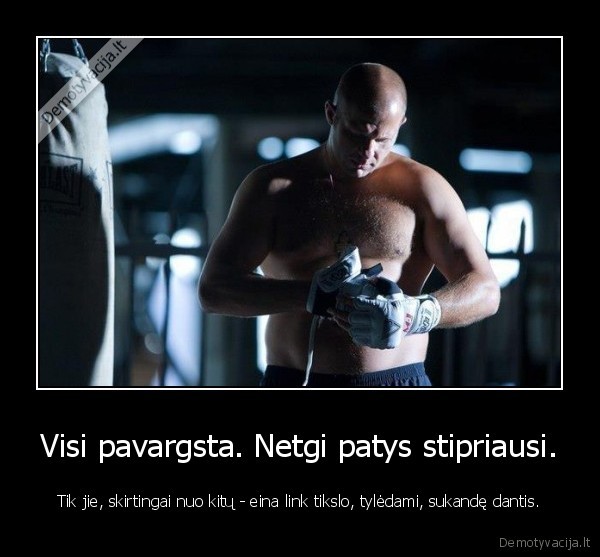 Visi pavargsta. Netgi patys stipriausi.