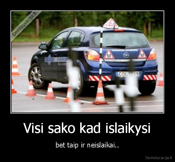 Visi sako kad islaikysi