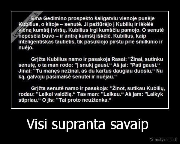 Visi supranta savaip 