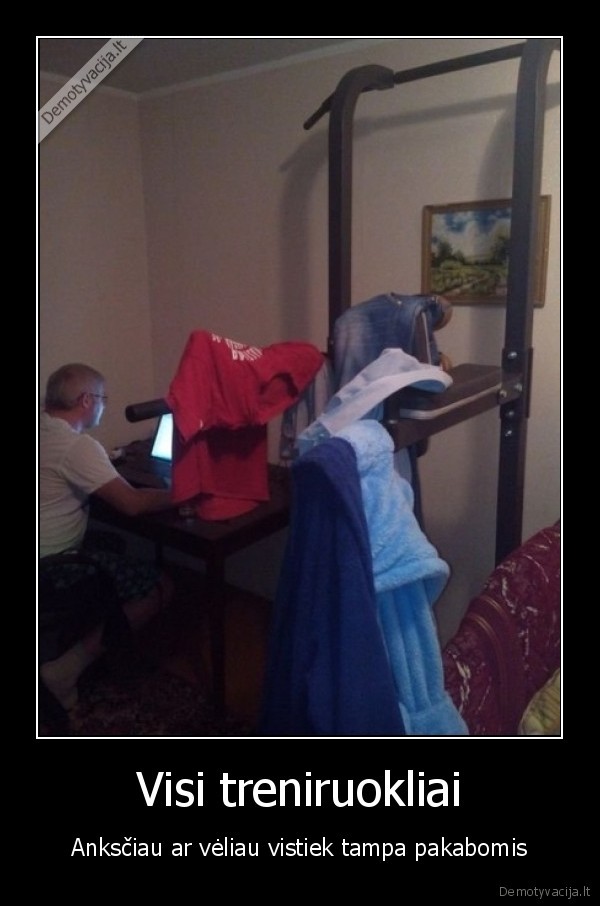 pakabos,treniruokliai