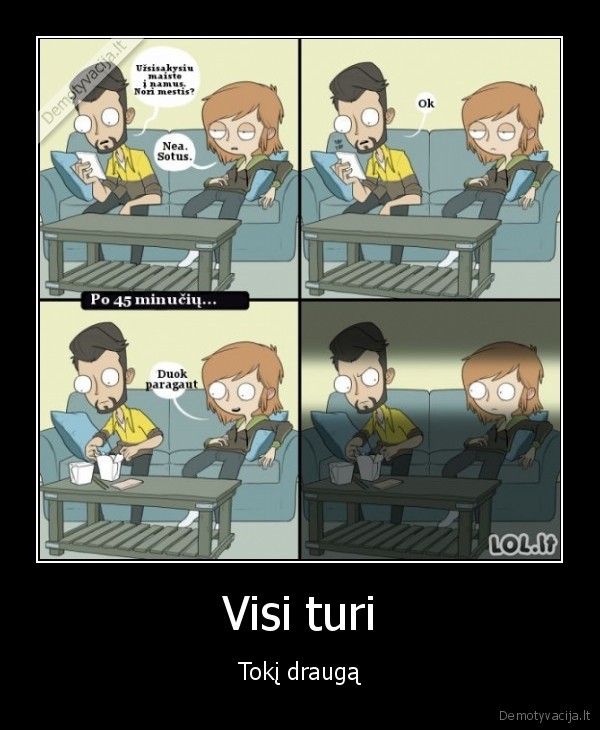 maistas, i, namus,alkanas, draugas