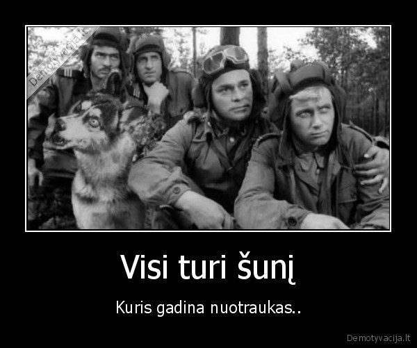 Visi turi šunį