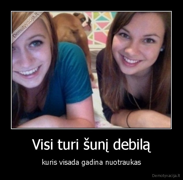 Visi turi šunį debilą