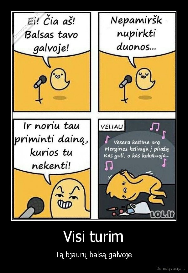 ikyrejusi, daina,vidinis, balsas