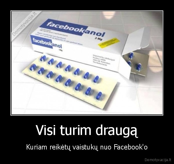 facebook, priklausomybe,vaistai