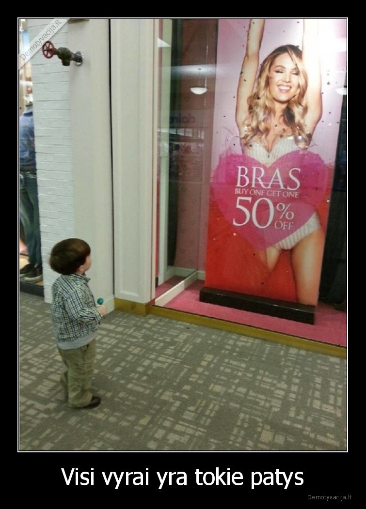 vyrai,vaikas,toks,pats