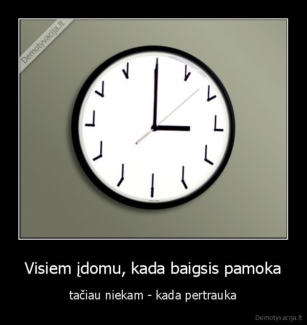 laikrodis, pamoka