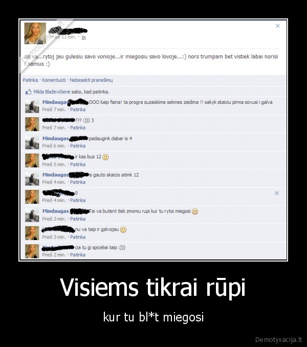 Visiems tikrai rūpi
