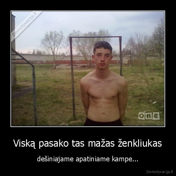 Viską pasako tas mažas ženkliukas