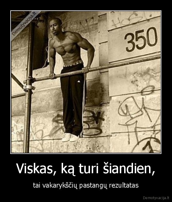 Viskas, ką turi šiandien,