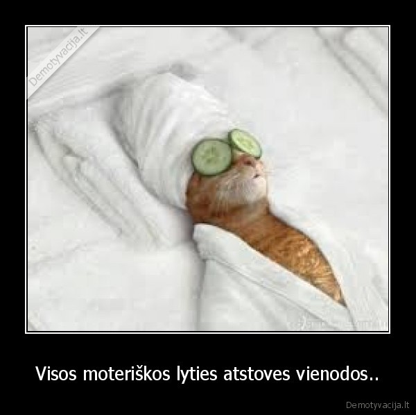 Visos moteriškos lyties atstoves vienodos..