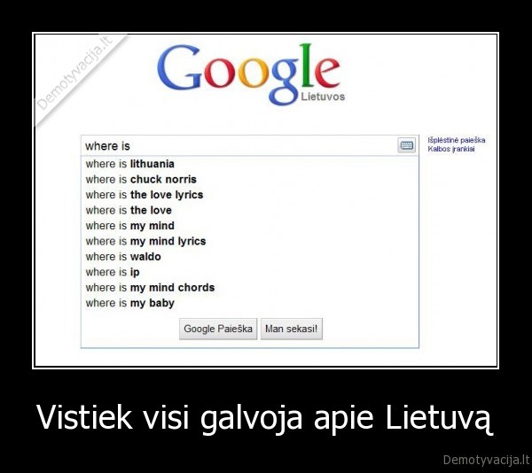 Vistiek visi galvoja apie Lietuvą