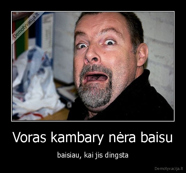 Voras kambary nėra baisu