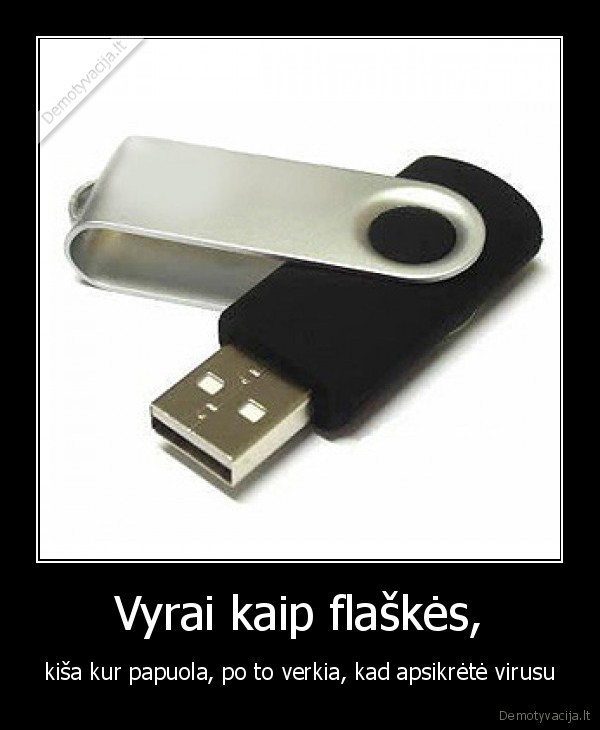 virusas, usb,vyrai,nekisk, kur, papuola