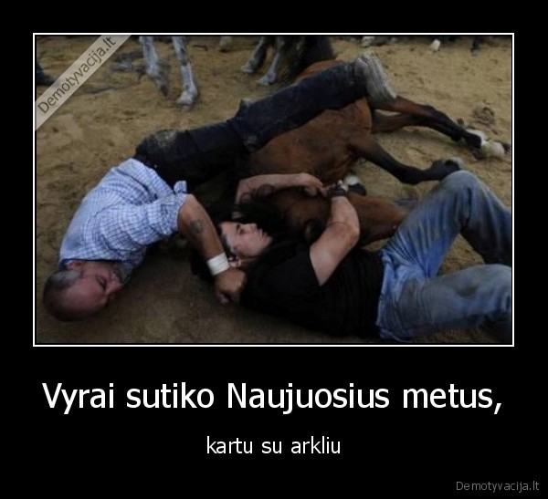 vyrai,arklys,nauji, metai