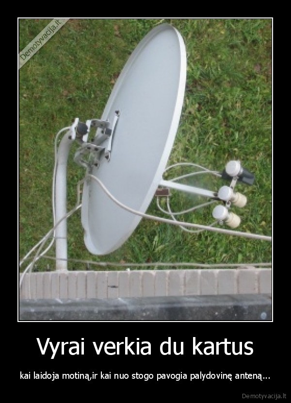 verkia, vyrai,motina,antena