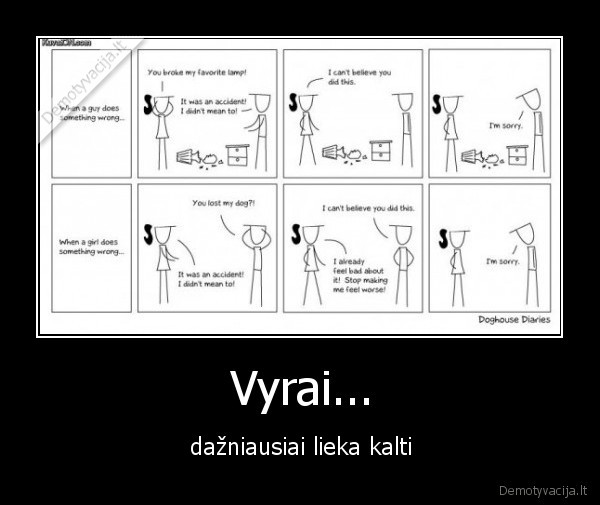 kalte,vyrai,atsiprasymas