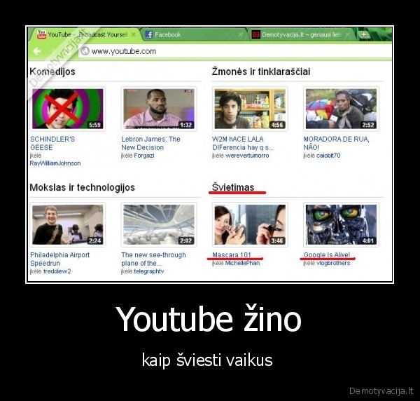 youtube,vaikai,svietimas,kaip, pasidazyti