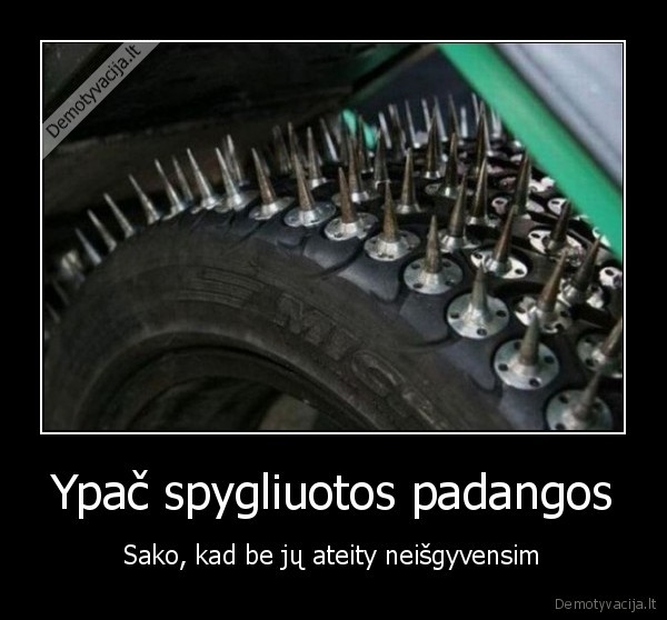 Ypač spygliuotos padangos