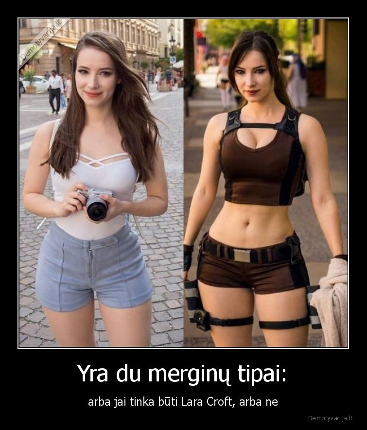 mergina,lara,croft,tipai,merginos