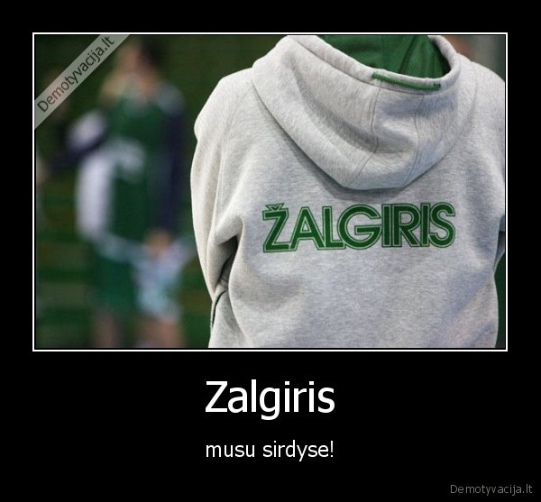 zalgiris, musu, sirdyse