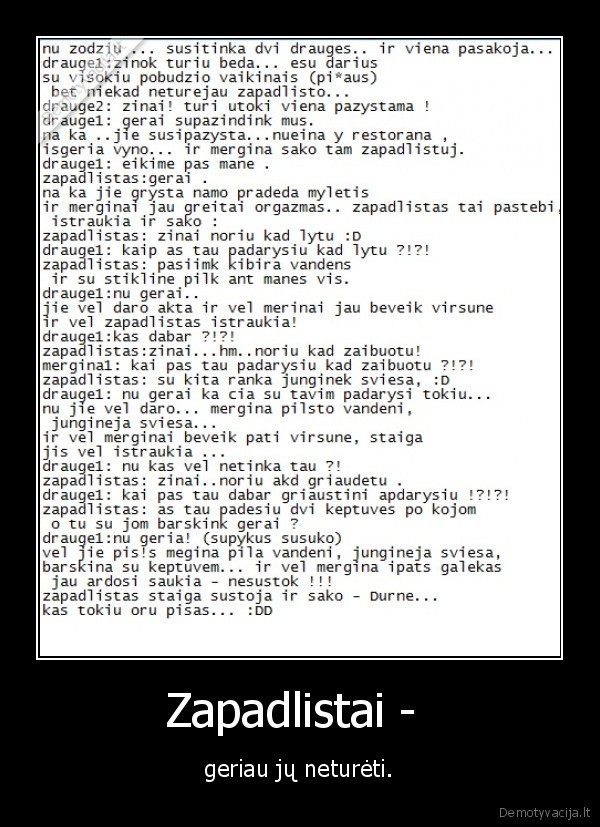 zapadlistas,mergina,issipisineja