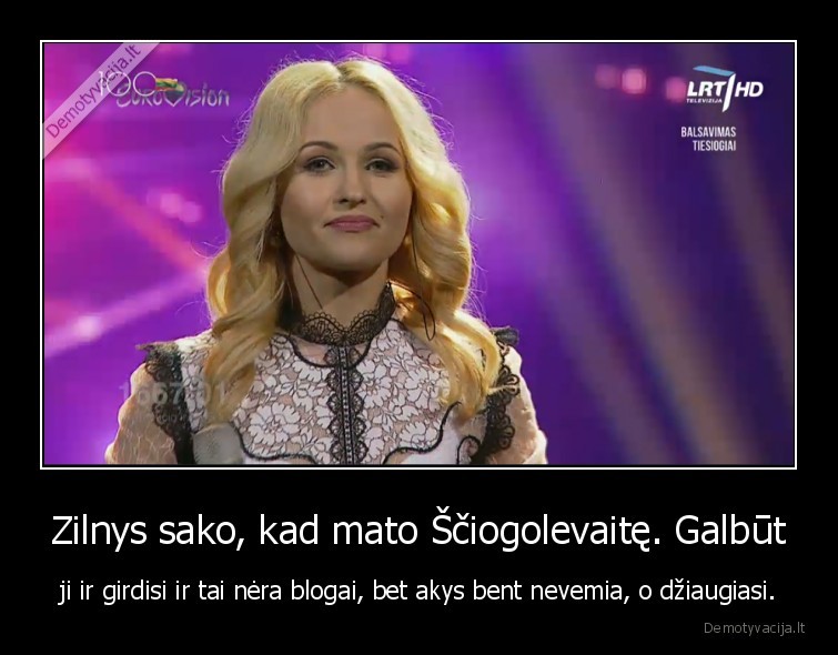 sciogolevaite,eurovizija,lrt