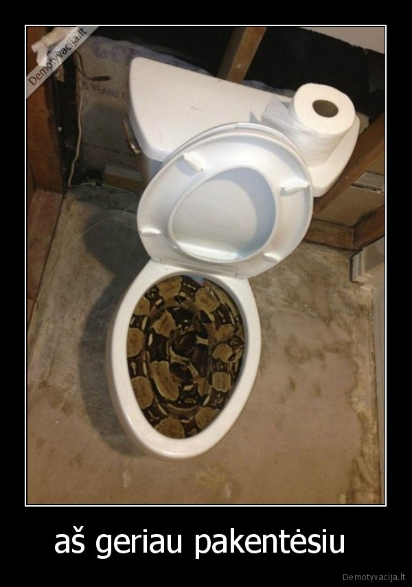 aš geriau pakentėsiu 