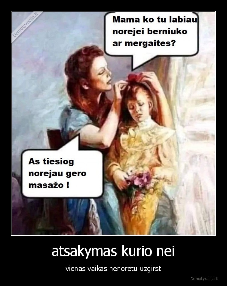 atsakymas kurio nei