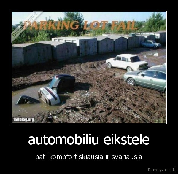 automobiliu eikstele