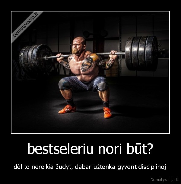 bestseleriu nori būt?