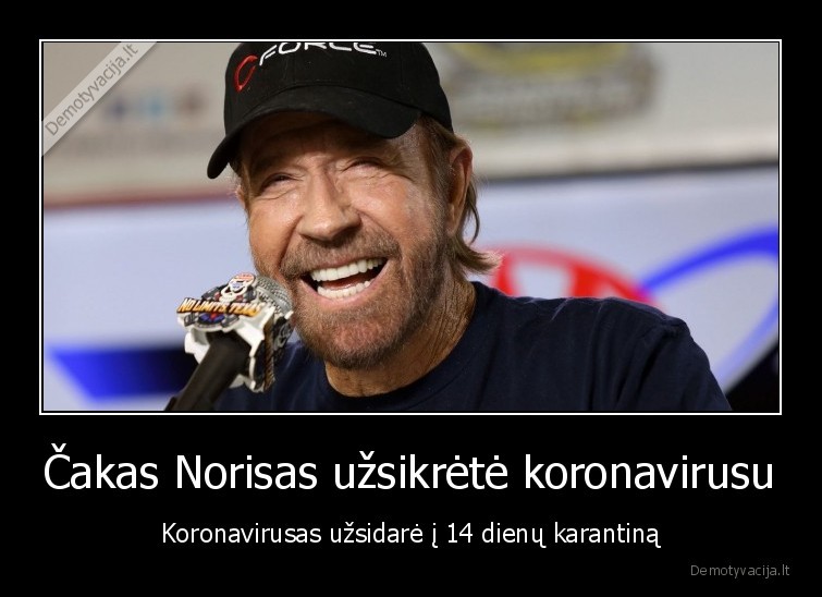 Čakas Norisas užsikrėtė koronavirusu