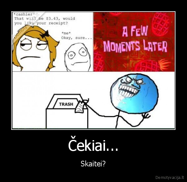 Čekiai...
