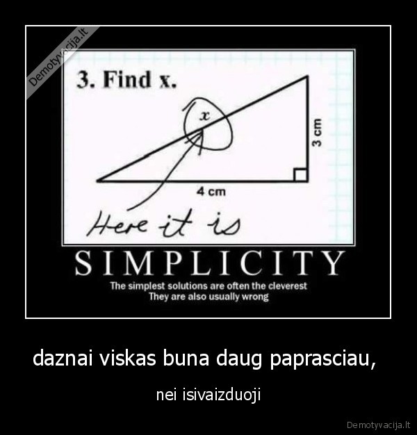 daznai viskas buna daug paprasciau, 