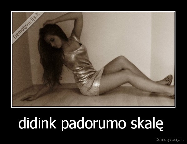 didink padorumo skalę 