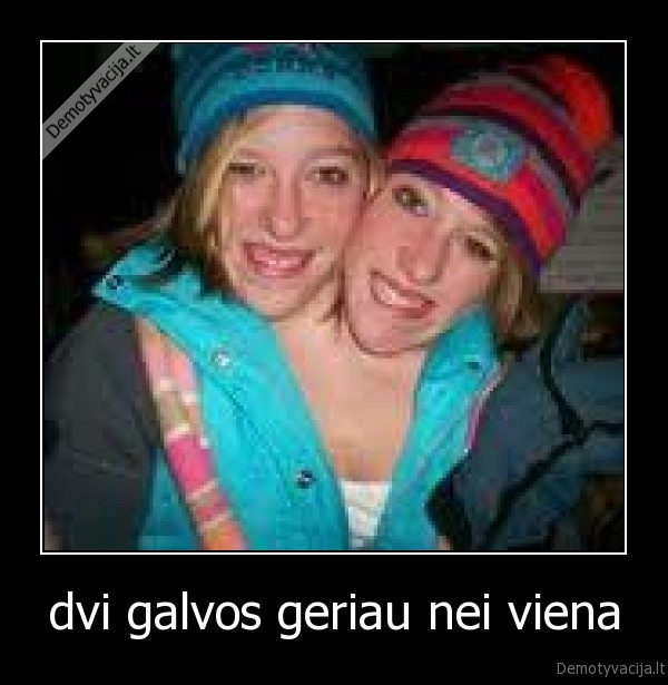 dvi galvos geriau nei viena