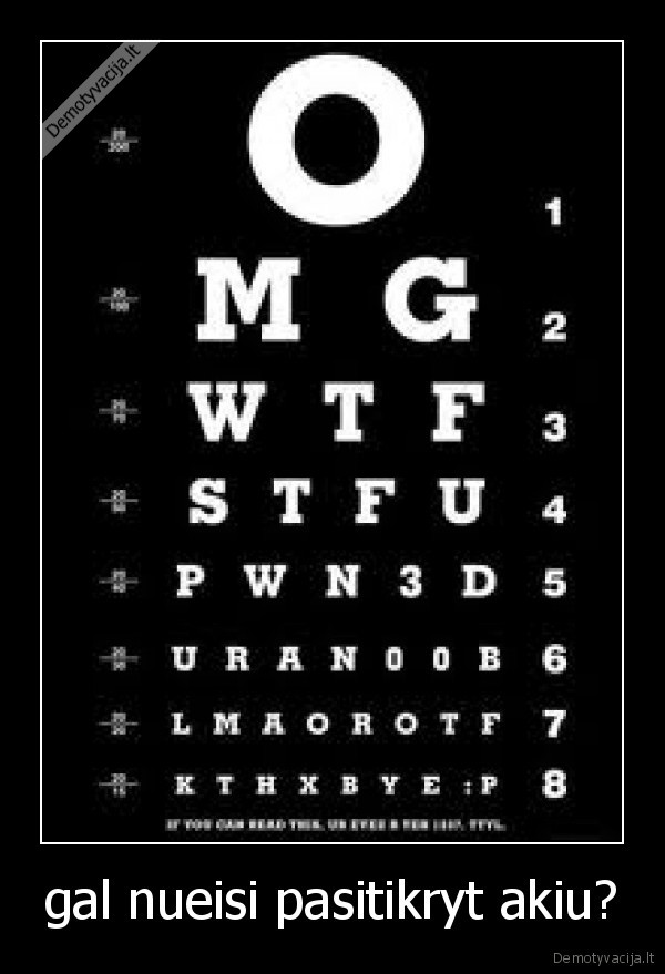 gal nueisi pasitikryt akiu?