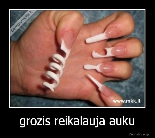 grozis reikalauja auku