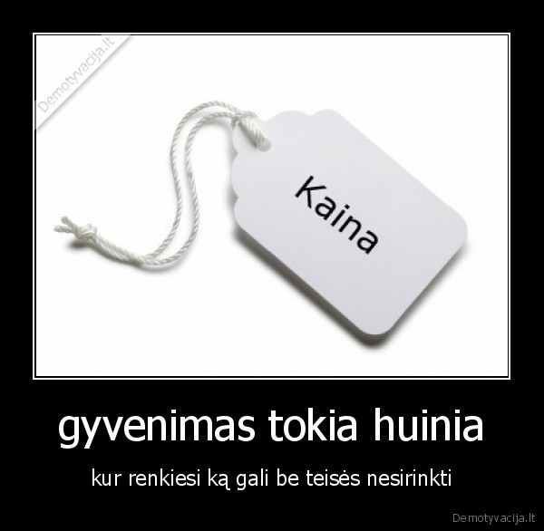gyvenimas tokia huinia