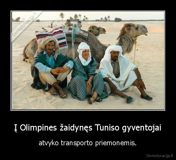 Į Olimpines žaidynęs Tuniso gyventojai