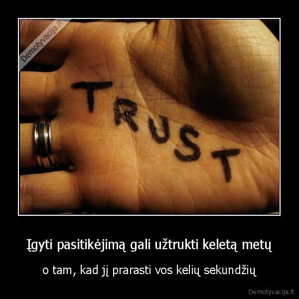 pasitikejimas, laikas