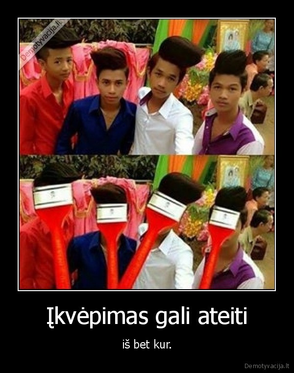 ikvepimas,teptukai,sukuosenos,vaikinai