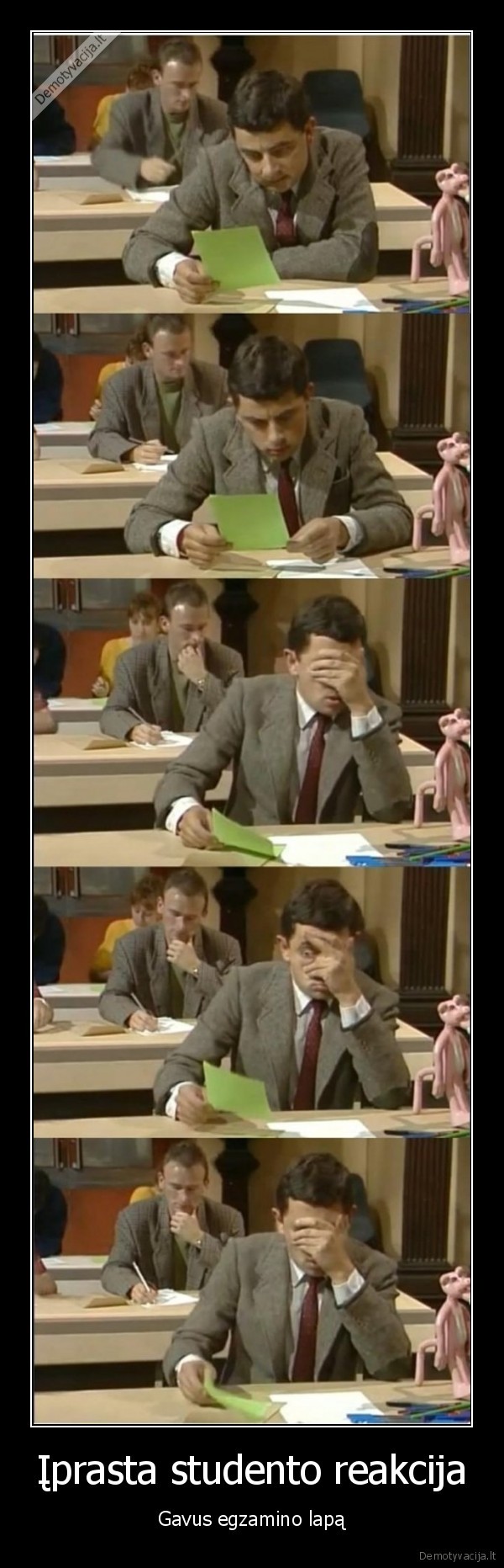 Įprasta studento reakcija