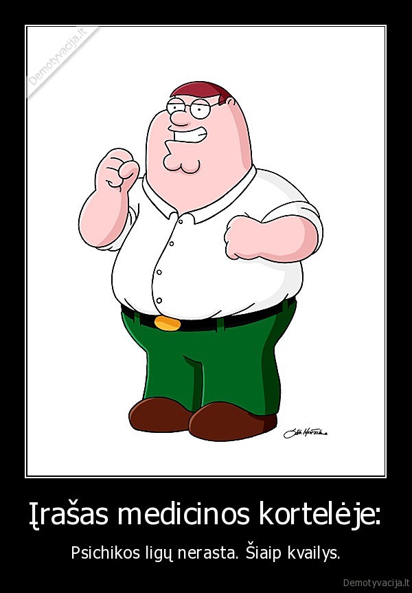 Įrašas medicinos kortelėje: