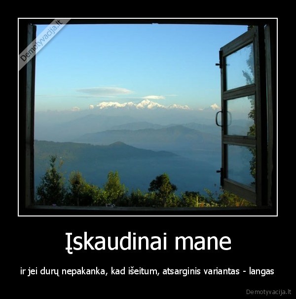 langas,diena,isejimas