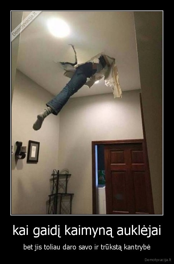 kai gaidį kaimyną auklėjai